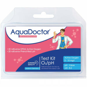 Тестер AquaDoctor Kit таблетковий pH та O2 (20 тестів, Німеччина)