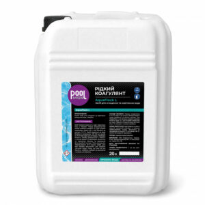 Засіб для очищення та освітлення води Poolman AquaFlock L, 20л