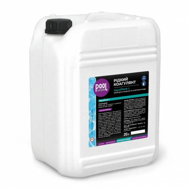 Засіб для очищення та освітлення води Poolman AquaFlock L, 20л — изображение 3