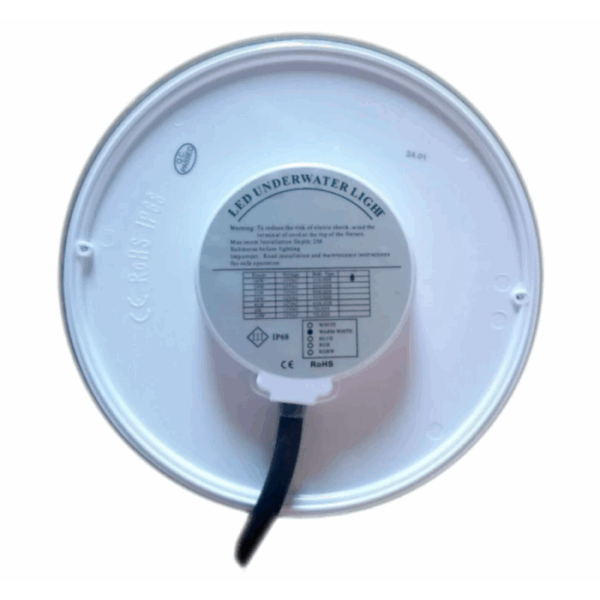 Запасна LED лампа для басейну RGB, 18Вт, 252 led, плоска, Ø170 х 12мм — изображение 2