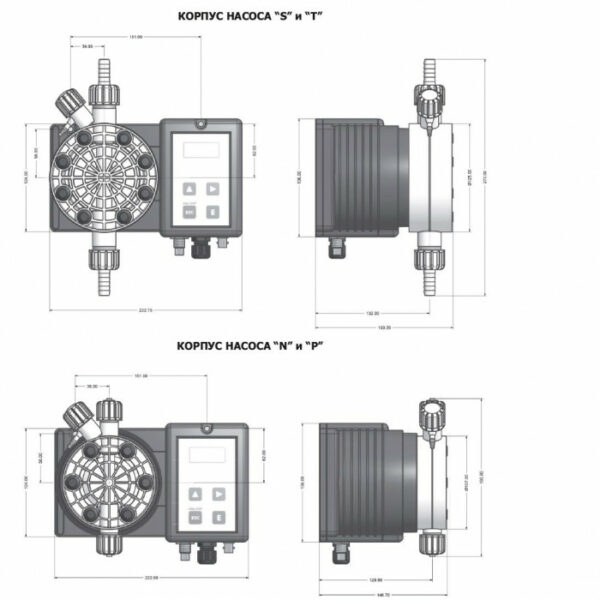 Мембранний дозуючий насос Emec TMSRH0515 Cl 15л/ч з авторегулюванням — изображение 3