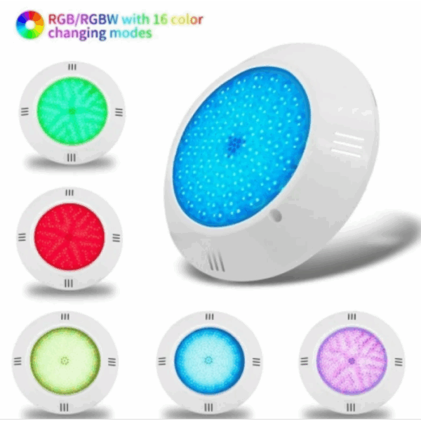 Cвітильник для басейну LED 18W , серія 290, RGB, пластик, 252 SMD, Ø260 х 35 мм — изображение 3
