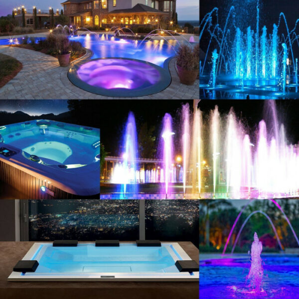 Прожектор світлодіодний AquaViva LED008, 546 LED, 33Вт, RGB + заставна до прожектора — изображение 6