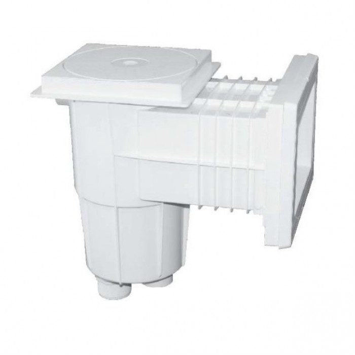 Скімер Emaux EM0130-SV Standart лайнер, квадратна кришка, 1,5"/2", латунні вставки