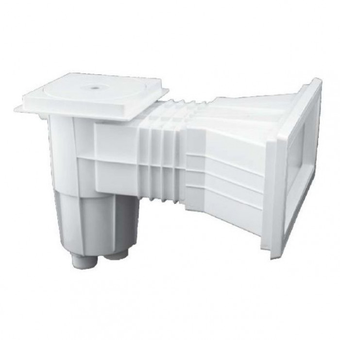 Скімер Emaux EM0140-SV Wide лайнер, квадратна кришка, 1,5"/2", латунні вставки