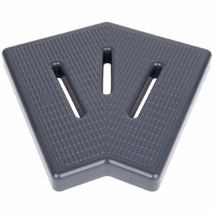 Кутовий елемент Aquaviva KKG-30-2 Classic для переливних грат, 45°, 295х25 мм (сірий)