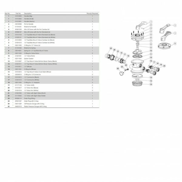 Фільтр Emaux V900 (31.2м3/год, 900мм. 470кг. верх) — изображение 4