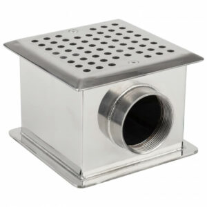 Донний злив Aquaviva 150х150х106 мм, бетон, AISI 304