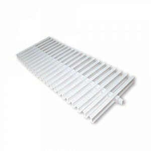 Переливні грати AquaViva KT-15 Classic з центральним з'єднанням 146x25 мм (біла)