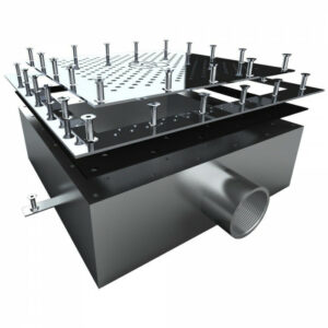 Донний злив під лайнер Aquaviva 2'', AISI 304 (250х250 мм)