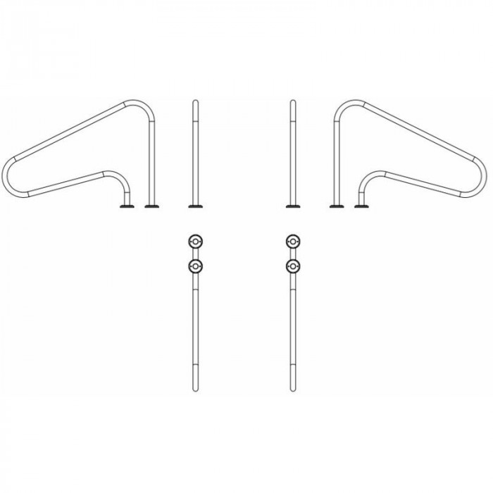 Поручень Emaux ARG-F (AISI316) 2 шт — изображение 2
