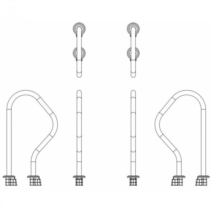 Поручень Emaux ARV (верхня частина сходів) AISI-316 — изображение 3