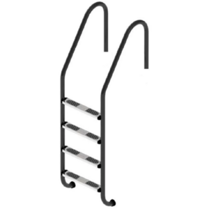 Сходи для басейну Flexinox Standard Nero (4 сходинки) Black, AISI-316L